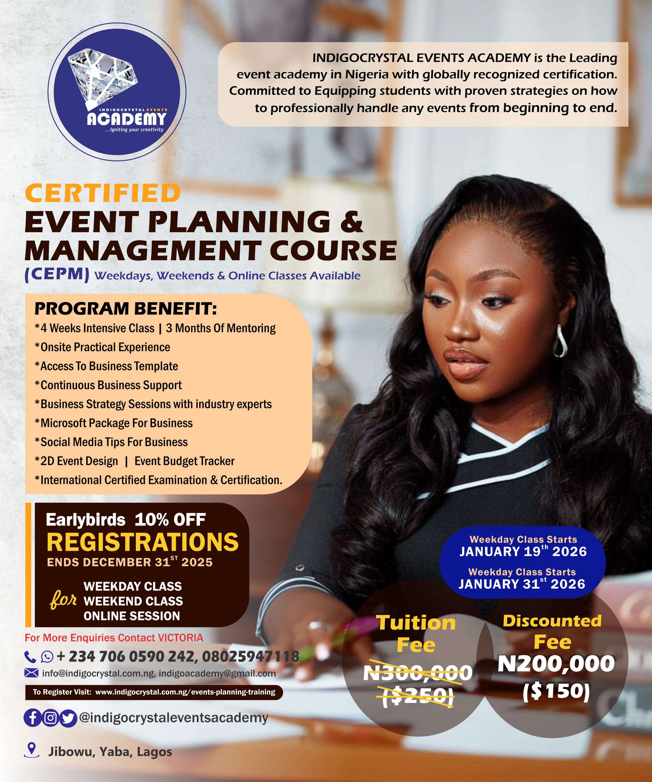 Event Planning and Management training in Lagos.